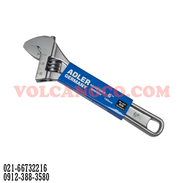 آچار فرانسه حرفه ای سفید ADLER سایز ۶