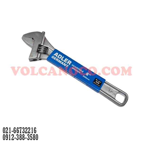 آچار فرانسه حرفه ای سفید ADLER سایز ۸